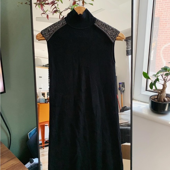 NWOT Tristan beaded shoulder sleeveless dress XS - Picture 2 of 4